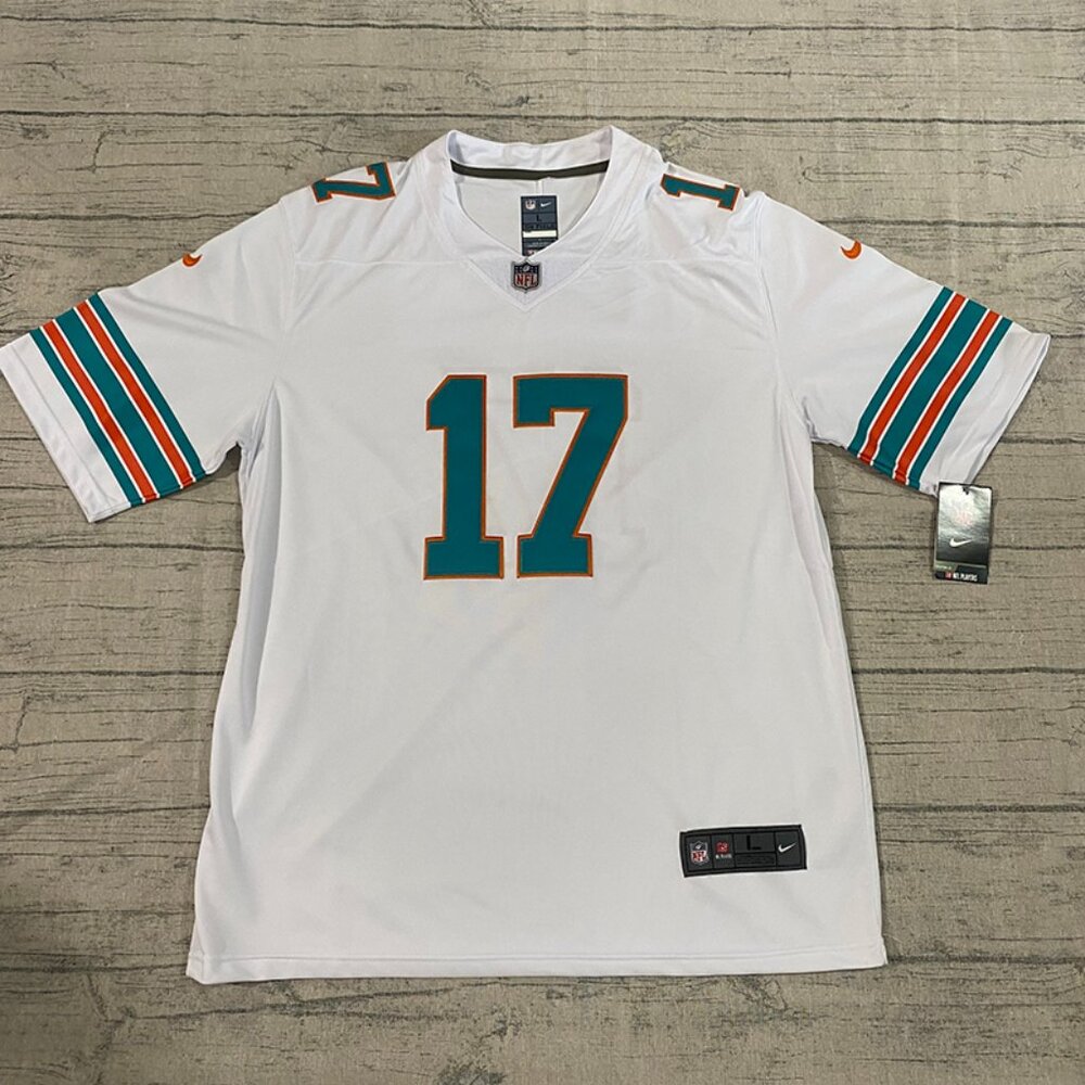 Nfl Miami Dolphins Waddle No. 17 White Jersey